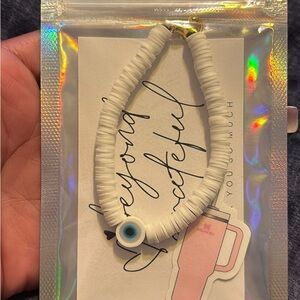 White Evil Eye Bracelet
